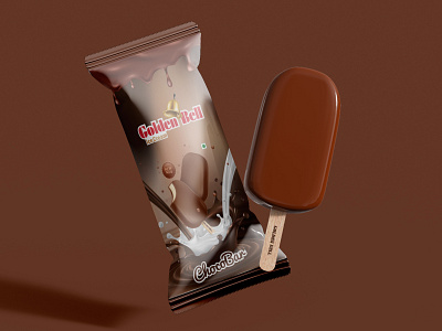 ice Cream Pouch Design branding graphic design package design