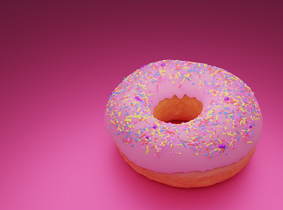 donut animation blender design donut