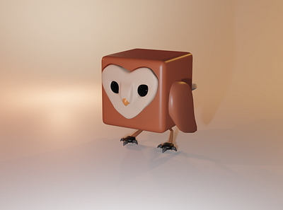 Owl animation bird bird illustration blender design