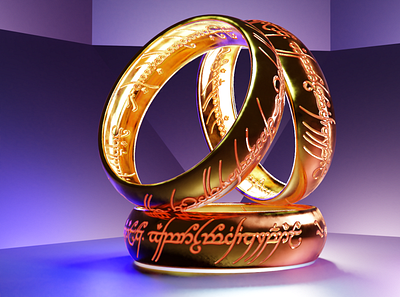 one ring Lord of the ring (1 ring) blender lord of the rings minimal ring ui