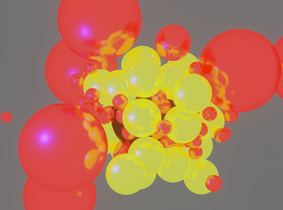 bubbly watch this animate at @Lazeee3D animation balls blender flat molecules