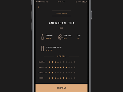 Happy Baden — Product Detail app beer ios product design product detail ui ux visual