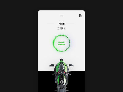 Kawazaki Ninja AR Main Screen App app ar kawazaki mainscreen ninja visual