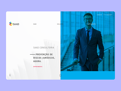 Saad Consultoria — Single Page Website design product saad singlepage ux visual website