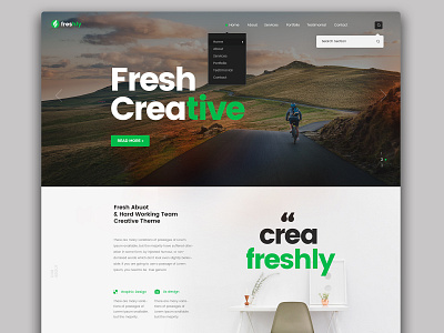 Landing Page - Freshly