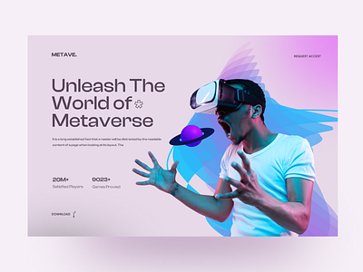 Metaverse Landing Page app branding design graphic design ui ux