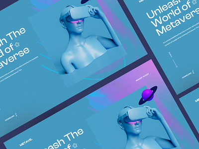 Metaverse Landing Page app branding design graphic design ui ux