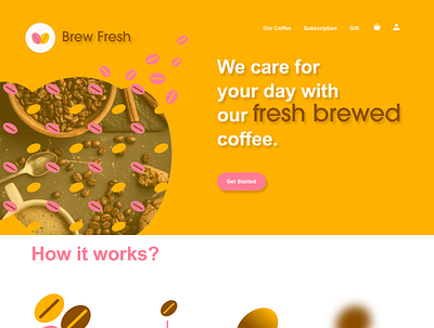 Brew Fresh UI Design: Landing Page 01 app branding dailyui dailyui 002 dailyuiux graphic design icon illustration logo uidesign uxdesign web website