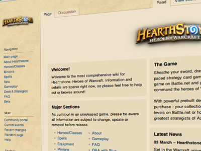 Hearthstonepedia - Wiki for Hearthstone!