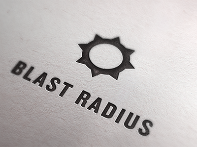 Blast Radius design graphic logo startup
