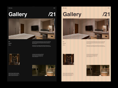 Gallery. design dribble editorial figma interior interiordesign ui web web design