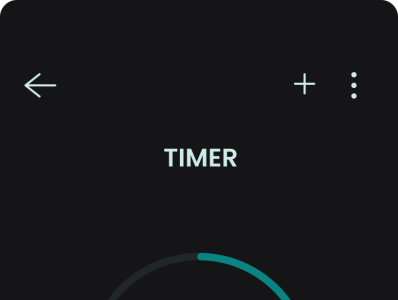 Timer app design icon typography ui ux vector