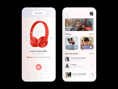 Music Player App app design best app minimal app music app ui uiux uiux design ux website design