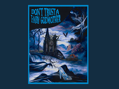 Don't trust a fairy godmother print affinity affinity photo composite illustration procreate