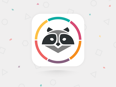 Gameit App Icon animal app app icon avatar game icon raccoon