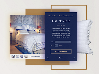 Pillow Talkin commerce gold linens luxury modern ui web ux website