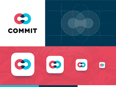 Commit Icon app icon branding commit habbit app logo