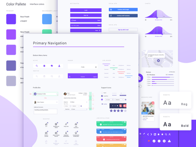 Ui Style Guide buttons color palette guidelines style guide ui ui element ui elements ux