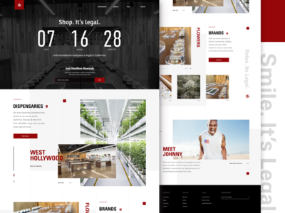 MedMen Theme ecommerce legal marijuana product site ui ux weed