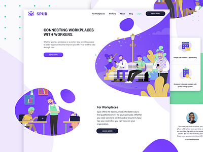 Homepage blob brand design illustration marketing typography ui ux web