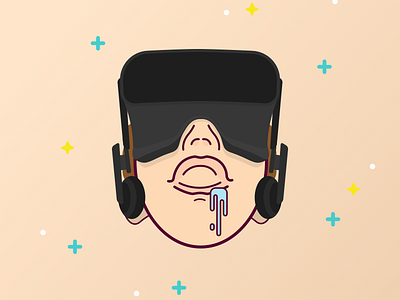 Virtual Reality - Oculus Rift illustration oculus reality rift sketch vector virtual vr