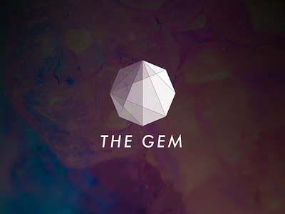 The Gem Logo crystal geode logo
