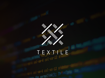 Textile Logo cms code logo text textile weave weaving
