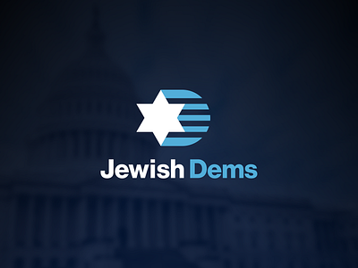 Jewish Dems Logo america american awareness democrat democratic jewish logo non profit organization political politics star of david