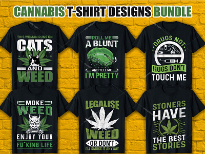 CANNABIS T SHIRT DESIGN BUNDLE cannabis t shirt cannabis t shitr logo