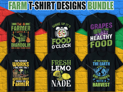 FARM T SHIRT DESIGN BUNDLE farm day t shitr