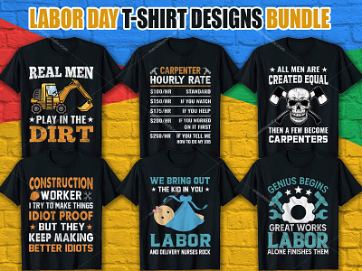 LABOR DAY T SHIRT DESIGN BUNDLE labor day day t shitr logo