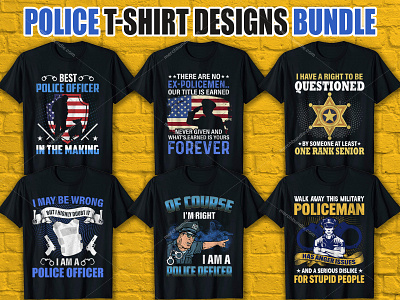 Police T Shirt Design Bundle logo police lovers t shitr