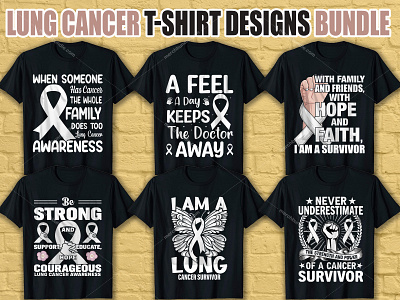 Lung Cancer T Shirt Design