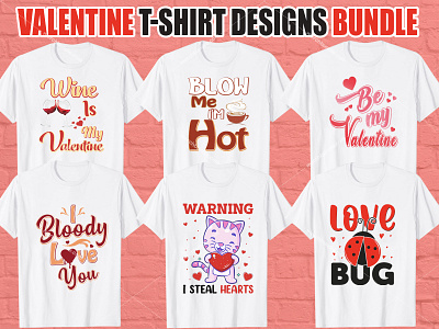 VALENTINE T SHIRT DESIGN BUNDLE valentine lovers t shitr