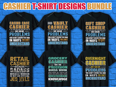 Cashier T Shirt Design cashier lovers t shitr