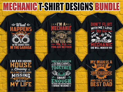 Mechanic T Shirt Design bundle mechanic lovers t shitr