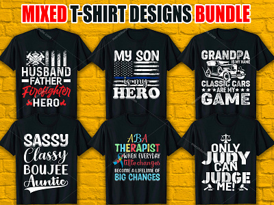 Best Selling Trendy T-Shirt Designs Bundle merch by amazon