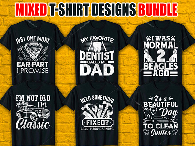 Best Selling Trendy T-Shirt Designs Bundle merch by amazon