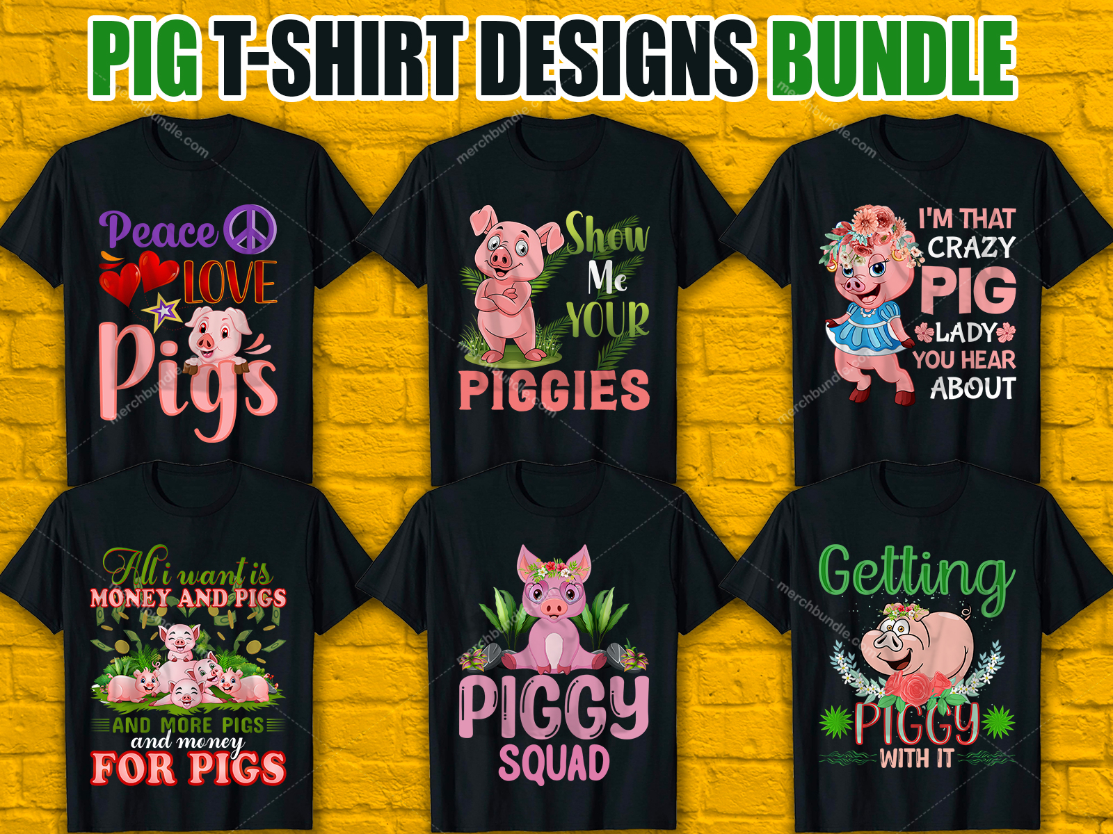 pig-t-shirt-designs-bundle-by-afroz-designer-on-dribbble