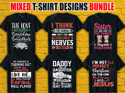Best Selling Trendy T-Shirt Designs Bundle merch by amazon