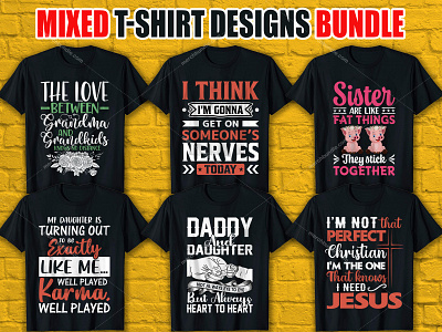 Best Selling Trendy T-Shirt Designs Bundle