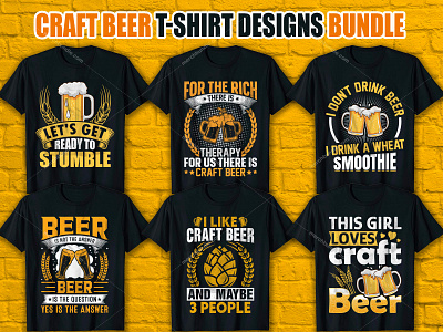 Craft Beer T-Shirt Designs For Merch By Amazon