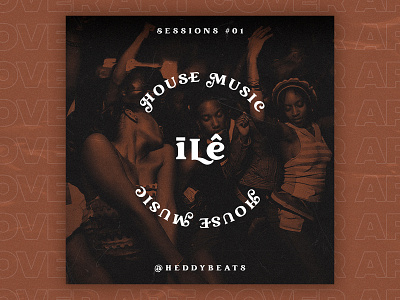 Ilê - Heddy Sessions album cover art design hiphop illustration music photoshop rap