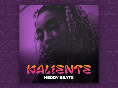 Kaliente - Heddy Beats album cover art design hiphop music photoshop rap