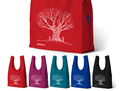 tree hugger tote bag colorful product reusable tote