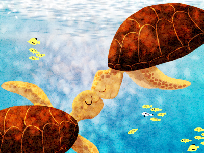 float up illustration ocean sea turtle turtle water