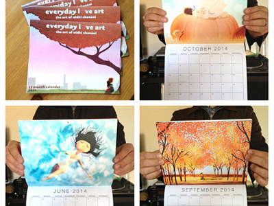 2014 calendar art calendar illustration