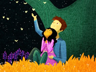 you bring magic butterfly couple forest illustration love magic