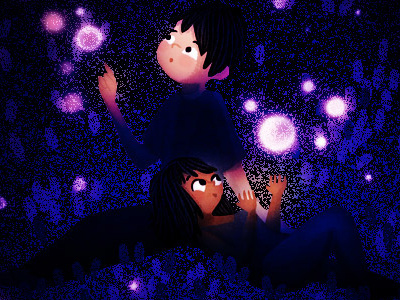 Hope blooms concept art couple hope illustration love mood