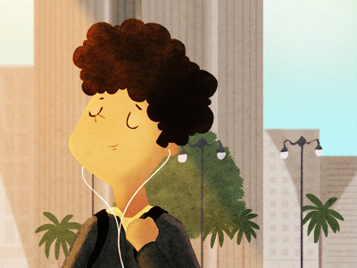 daylight savings afro illustration sf